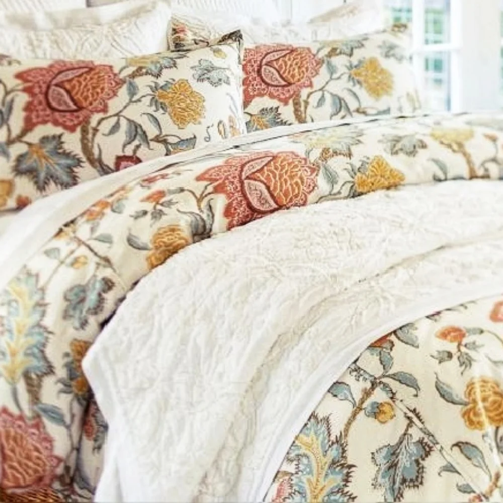 New POTTERY BARN Cynthia Palampore Queen Duvet Cover Stunning Hard to Find